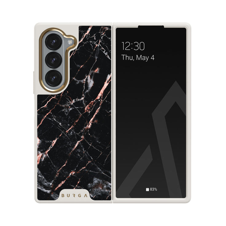 Rose Gold Marble - Samsung Galaxy Z Fold 6 Mobilskal